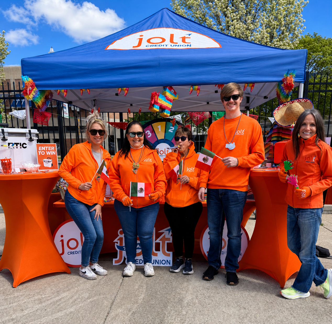 Jolt employees at Saginaw's Cinco De Mayo celebration. 