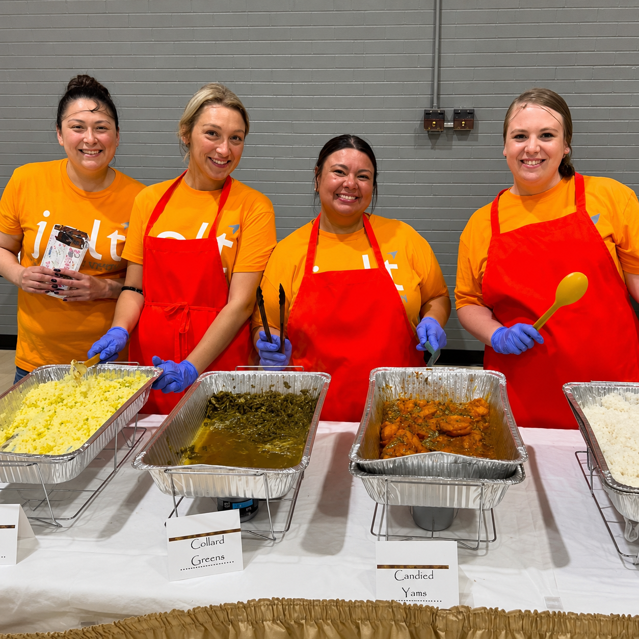 Jolt employees serving the community at the Juneteenth Taste of Soul event