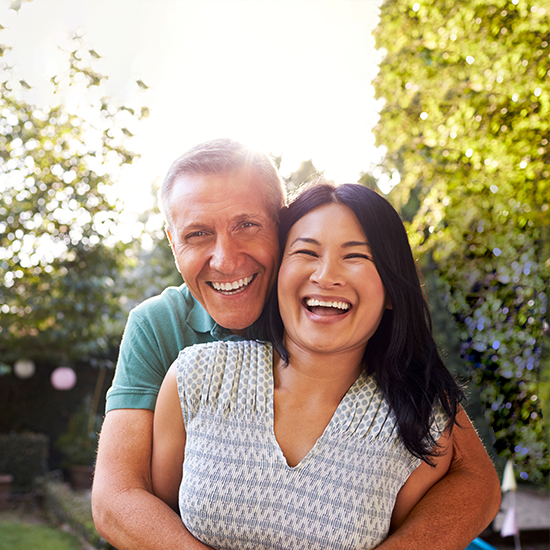 Happy mature couple