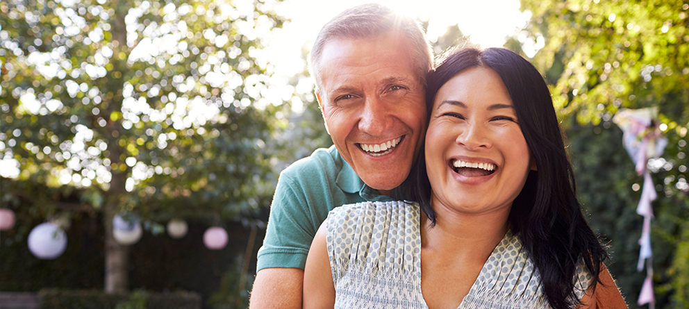 Happy mature couple