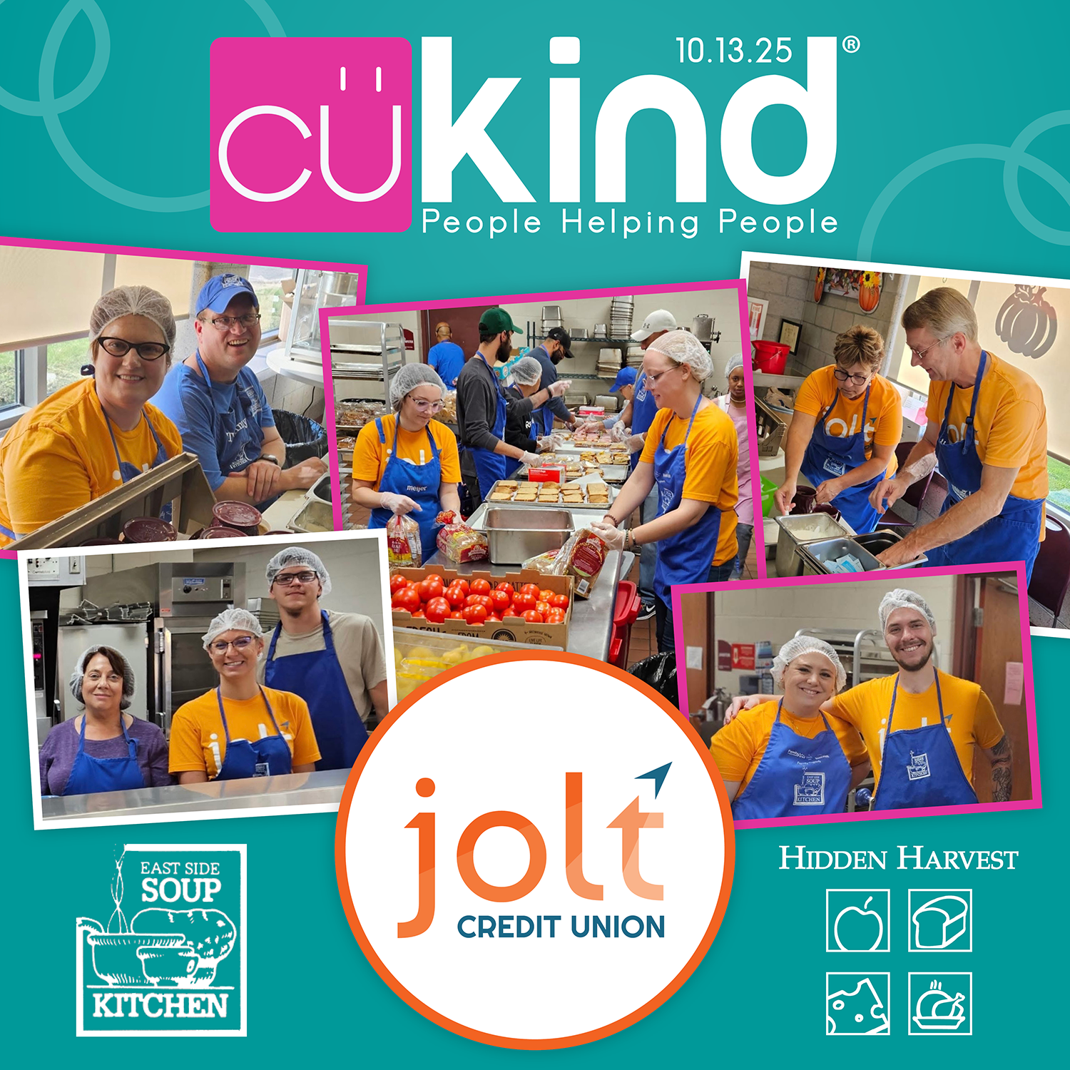 CU Kind Day, Jolt volunteering at the East Side Soup Kitchen