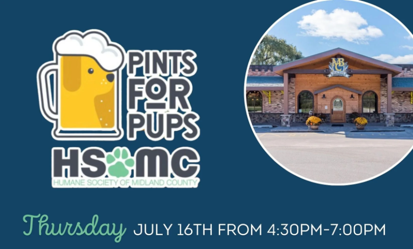 Pints for Pups July 16th 4:30-7:00pm